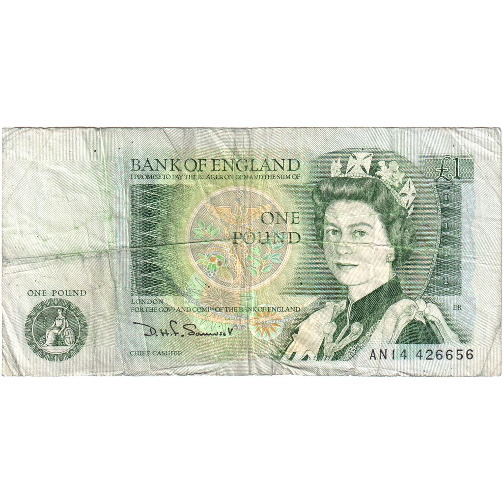 Billet, Grande-Bretagne, 1 Pound, TB