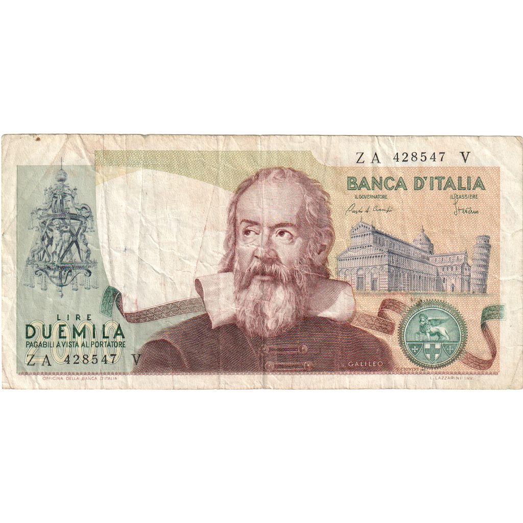 Italy, 2000 Lire, 1983-10-24, VF(20-25)