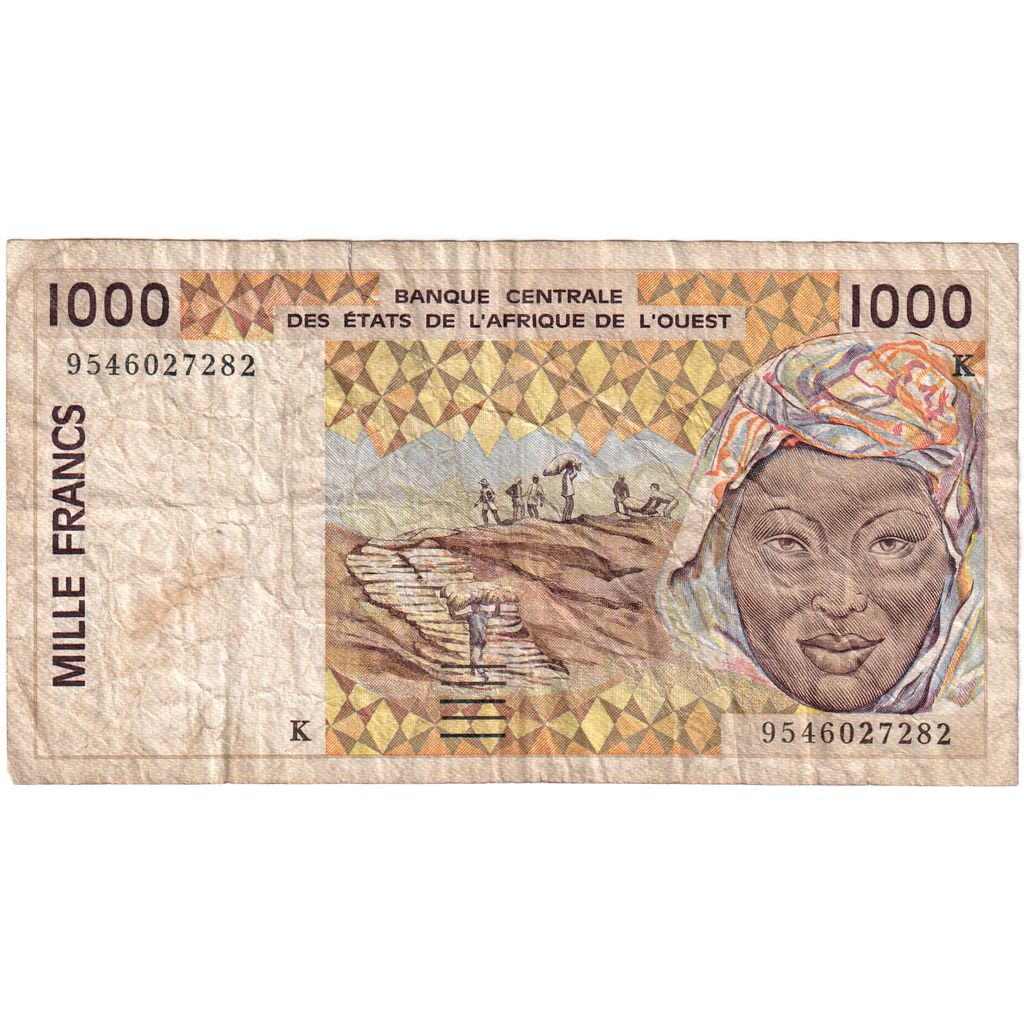 West Afrikaanse Staten, 1000 Francs, TB
