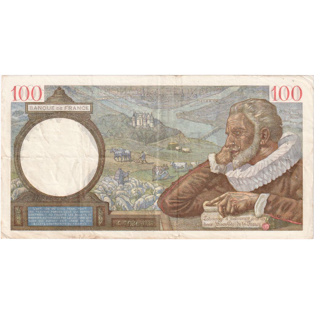 Frankrijk, 100 Francs, Sully, 1939-05-19, D.49, TTB
