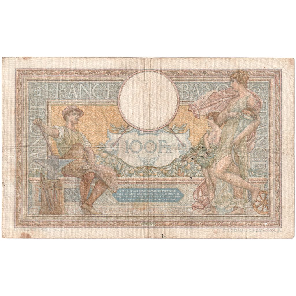 Frankreich, 100 Francs, Luc Olivier Merson, 1936-04-23, O.51022, S