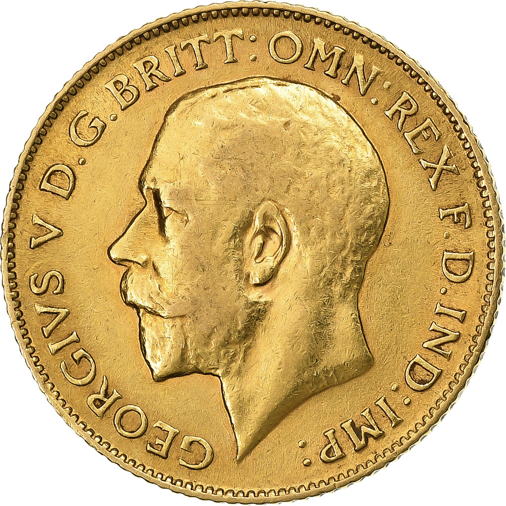 Grande-Bretagne, George V, 1/2 Sovereign, 1911, Or, TTB, KM:819