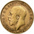 Wielka Brytania, George V, 1/2 Sovereign, 1912, Złoto, EF(40-45), KM:819