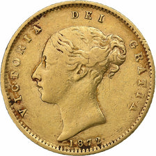 Great Britain, Victoria, 1/2 Sovereign, 1872, Gold, VF(30-35), KM:735.2