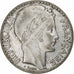 France, 20 Francs, Turin, 1933, Paris, Rameaux longs, Silver, AU(50-53)