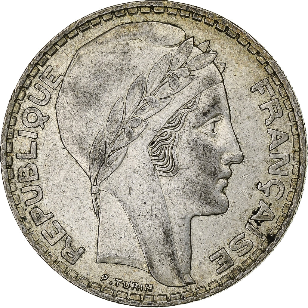 Frankreich, 20 Francs, Turin, 1938, Paris, Silber, SS+, Gadoury:852, KM:879