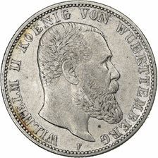 Stati tedeschi, WURTTEMBERG, Wilhelm II, 2 Mark, 1902, Freudenstadt, Argento