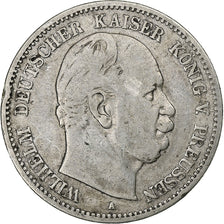 German States, PRUSSIA, Wilhelm I, 2 Mark, 1876, Berlin, Silver, VF(30-35)