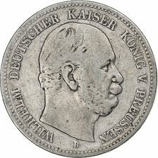 German States, PRUSSIA, Wilhelm I, 2 Mark, 1876, Breslau, Silver, VF(30-35)