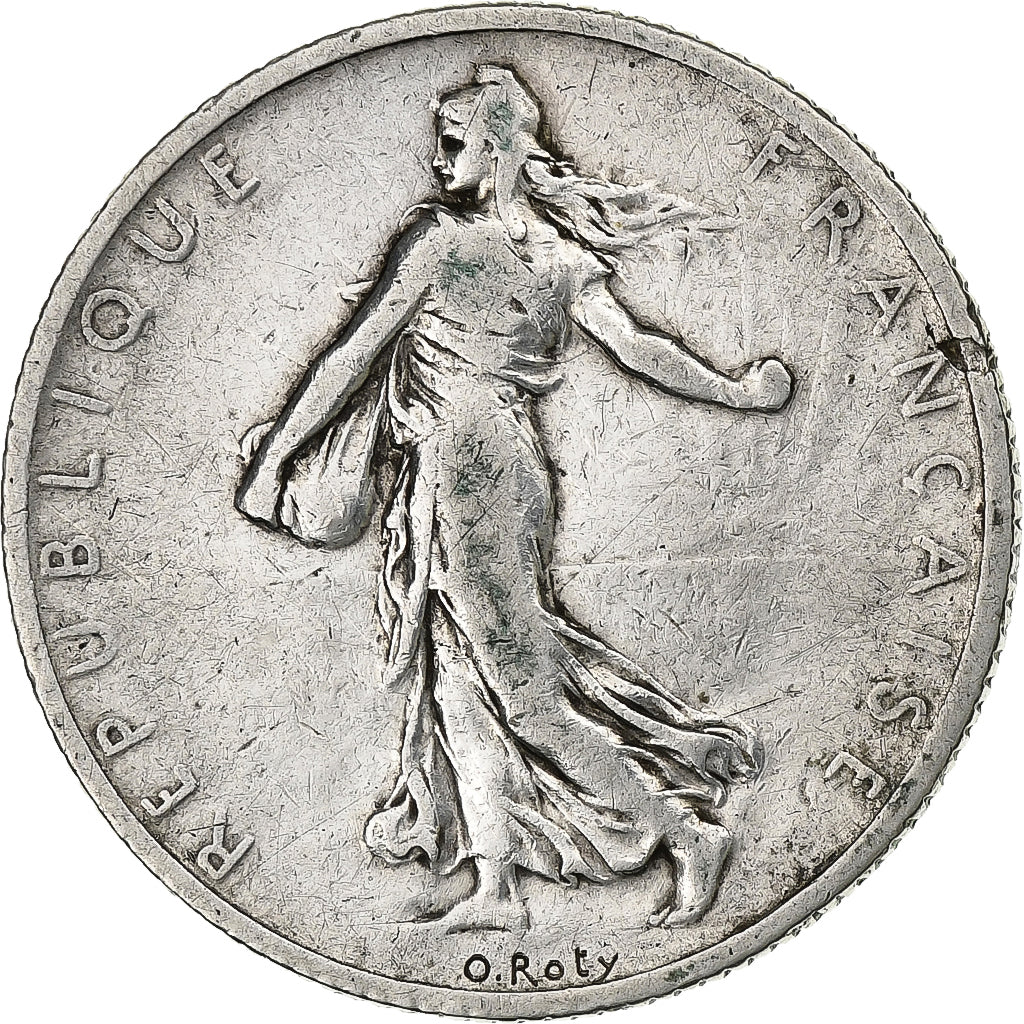 Francia, 2 Francs, Semeuse, 1905, Paris, Argento, MB+, Gadoury:532, KM:845.1