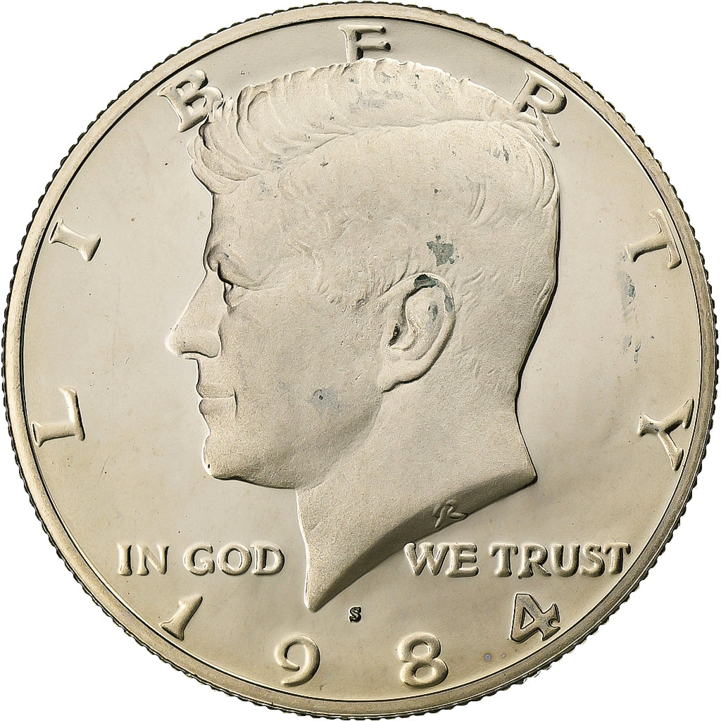 United States, Half Dollar, Kennedy, 1984, U.S. Mint, Proof, Copper-Nickel Clad