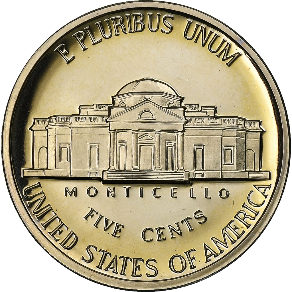 Estados Unidos da América, 5 Cents, Jefferson Nickel, 1984, U.S. Mint, Proof