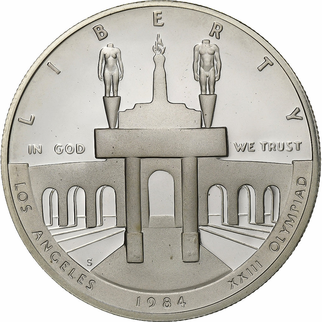 Stati Uniti, Dollar, XXIII Olympiad Los Angeles, 1984, U.S. Mint, FS, Argento