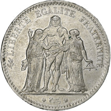 France, 5 Francs, Hercule, 1876, Paris, Argent, TTB, Gadoury:745a, KM:820.1