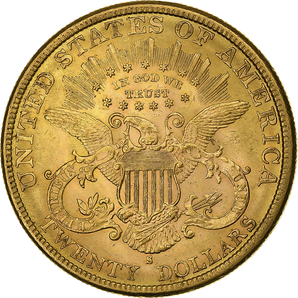 United States, $20, Double Eagle, Liberty Head, 1888, U.S. Mint, Gold