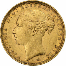 Australia, Victoria, Sovereign, 1887, Melbourne, Gold, AU(50-53), KM:7