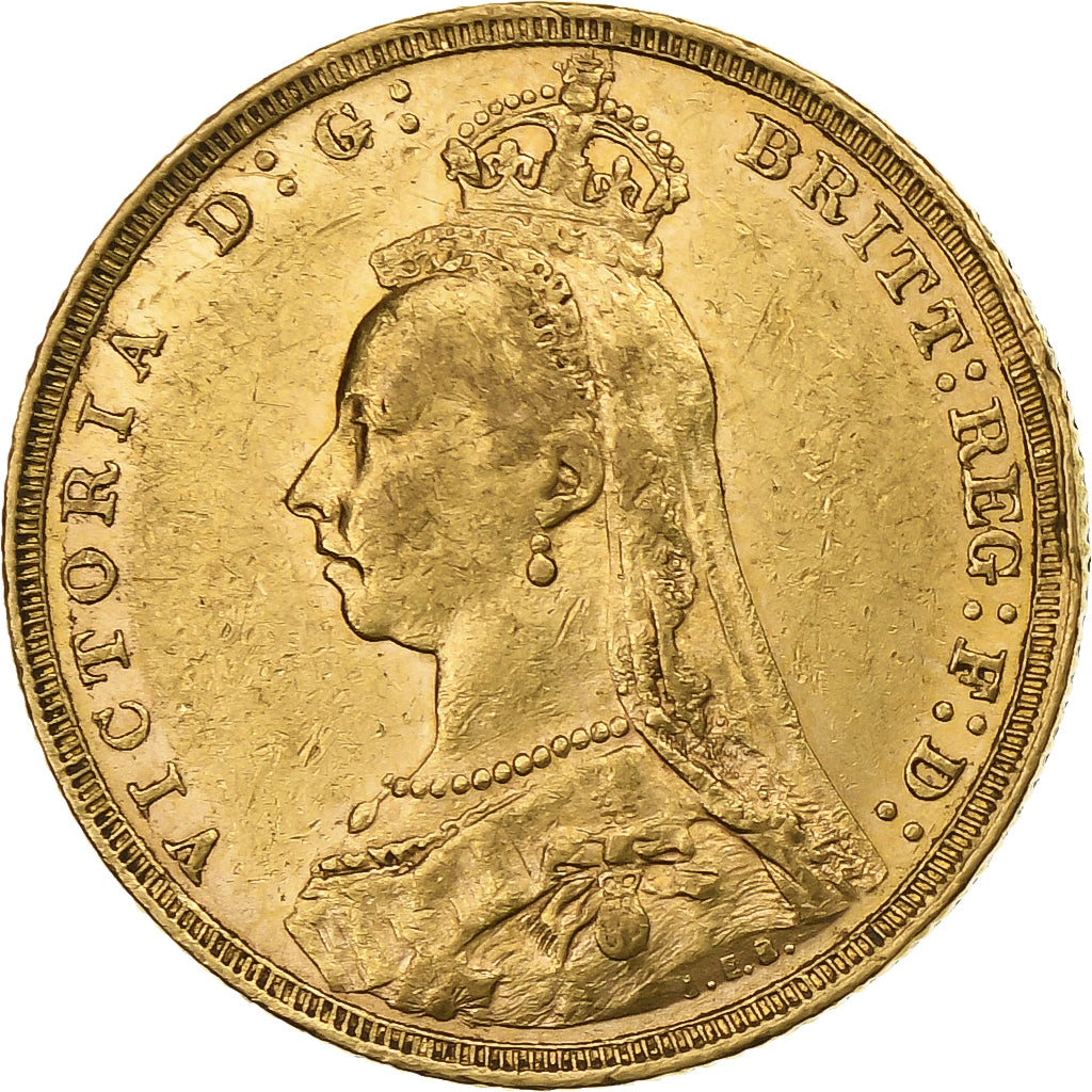Australia, Victoria, Sovereign, 1891, Sydney, Gold, AU(50-53), KM:10