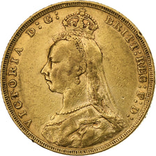 Great Britain, Victoria, Sovereign, 1892, Gold, EF(40-45), KM:767