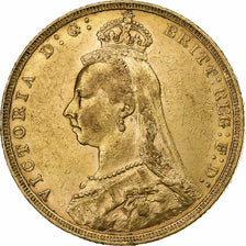Great Britain, Victoria, Sovereign, 1891, Gold, AU(50-53), KM:767
