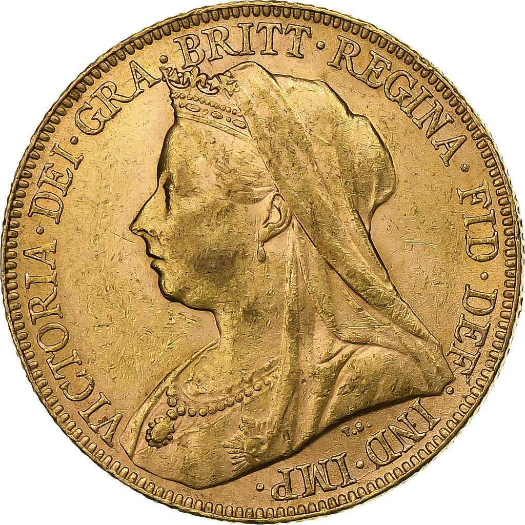 Great Britain, Victoria, Sovereign, 1898, Gold, AU(50-53), KM:785