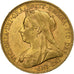Great Britain, Victoria, Sovereign, 1899, Gold, AU(50-53), KM:785