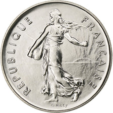 France, 5 Francs, Semeuse, 1982, Paris, Nickel Clad Copper-Nickel, MS(65-70)