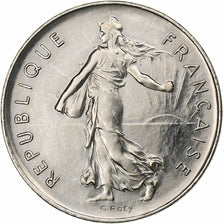 France, 5 Francs, Semeuse, 2000, Paris, Nickel Clad Copper-Nickel, FDC