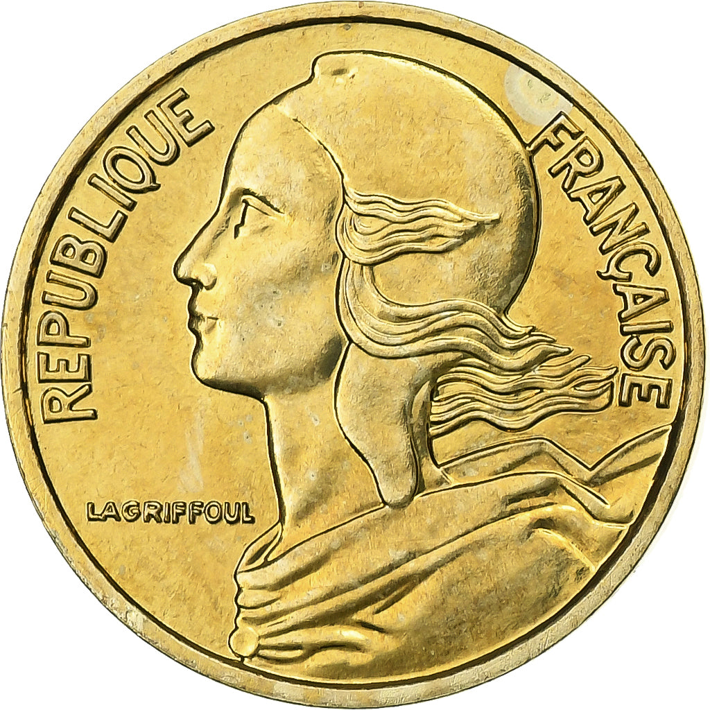 France, 5 Centimes, Marianne, 2001, Paris, Aluminum-Bronze, MS(65-70)