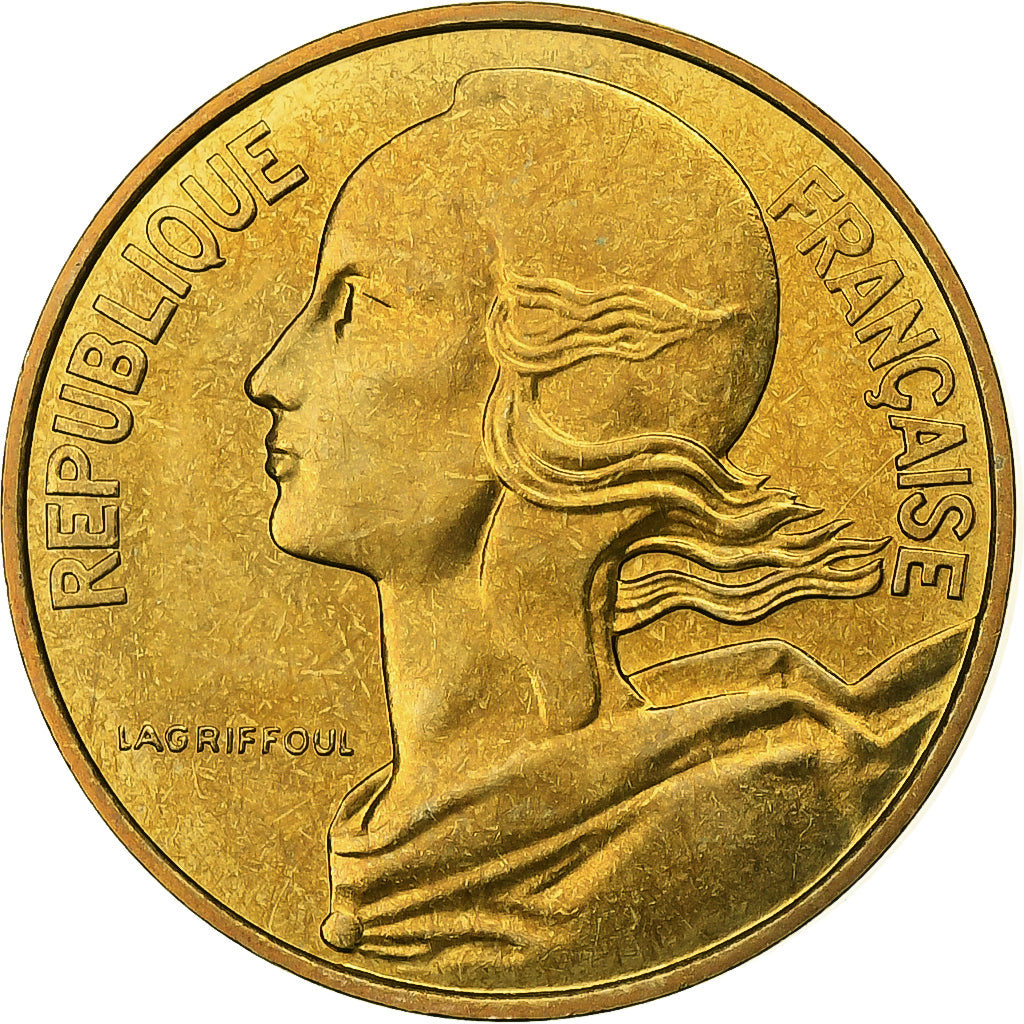 Frankrijk, 10 Centimes, Marianne, 1984, Paris, Aluminum-Bronze, FDC