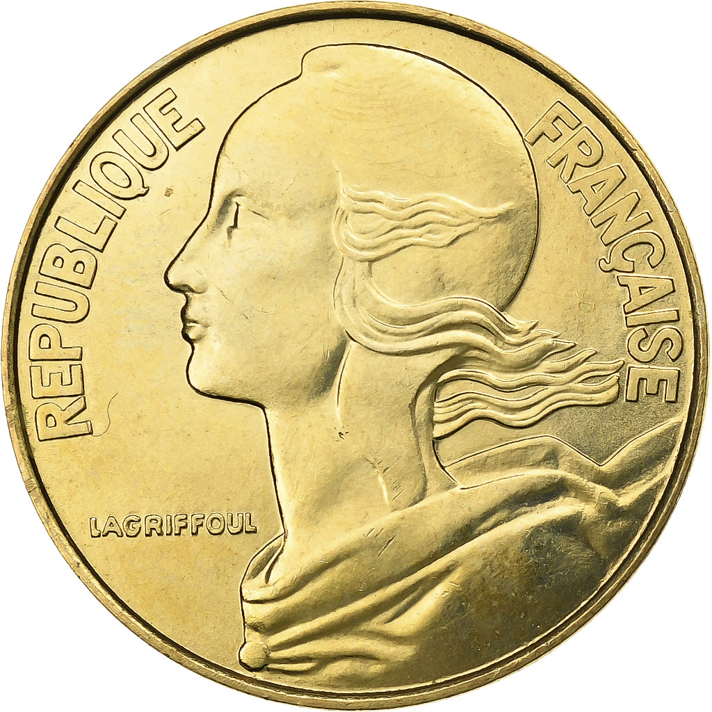 Frankrijk, 20 Centimes, Marianne, 1994, Paris, Aluminum-Bronze, FDC