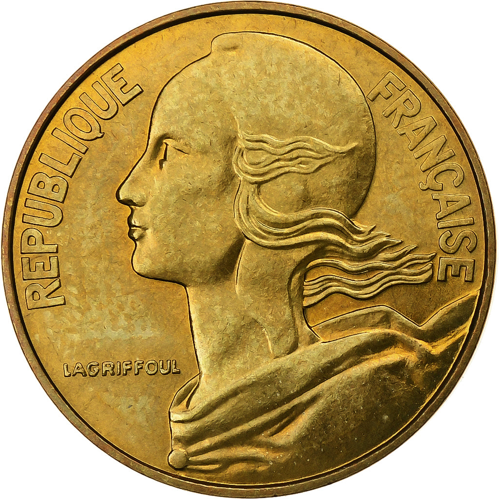 Frankrijk, 20 Centimes, Marianne, 1982, Paris, Aluminum-Bronze, FDC