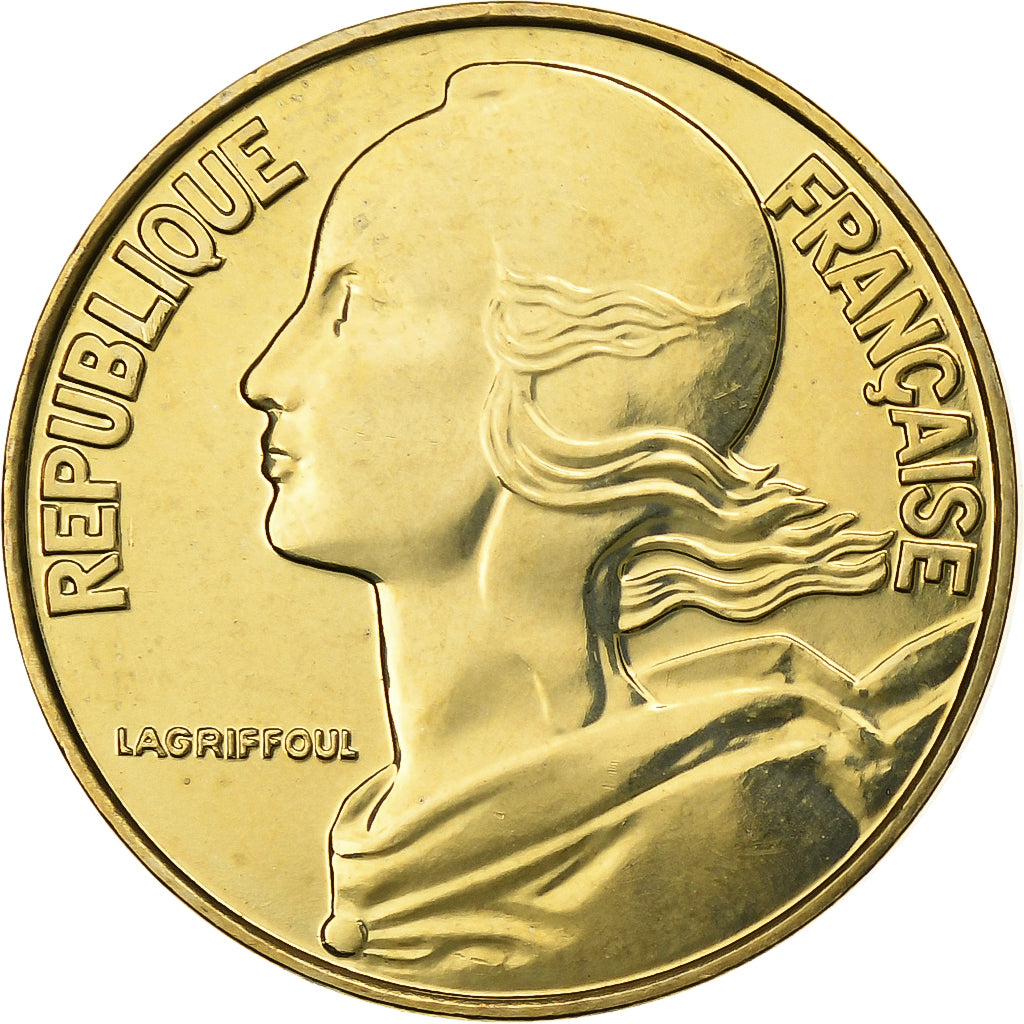 Frankrijk, 20 Centimes, Marianne, 2001, Paris, Aluminum-Bronze, FDC