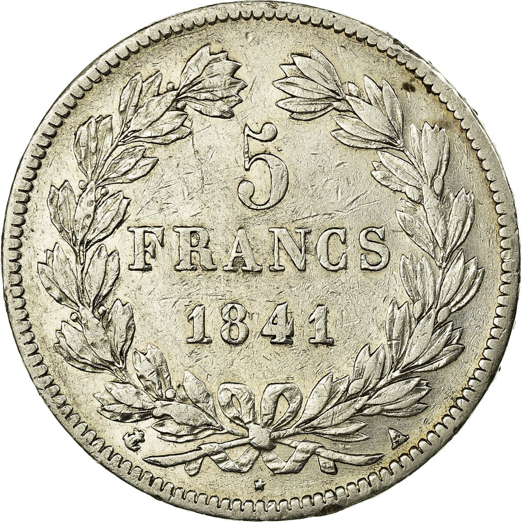 Coin, France, Louis-Philippe, 5 Francs, 1841, Paris, EF(40-45), Silver