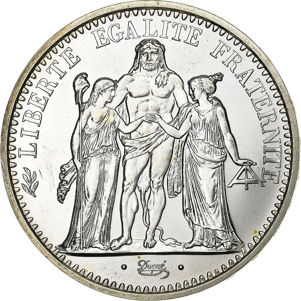 France, 10 Francs, Hercule, 1973, Paris, Silver, MS(65-70), Gadoury:813, KM:932