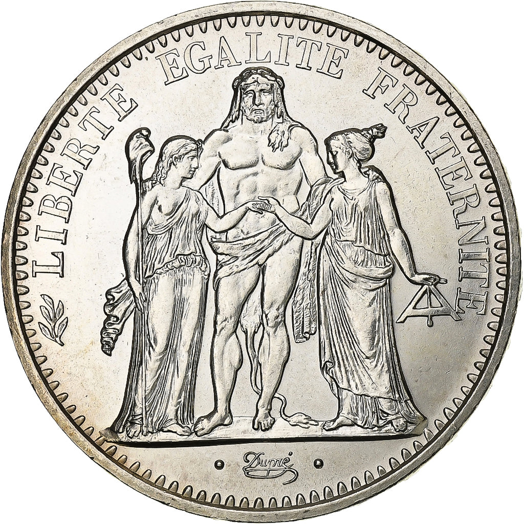 France, 10 Francs, Hercule, 1973, Paris, Silver, MS(65-70), Gadoury:813, KM:932