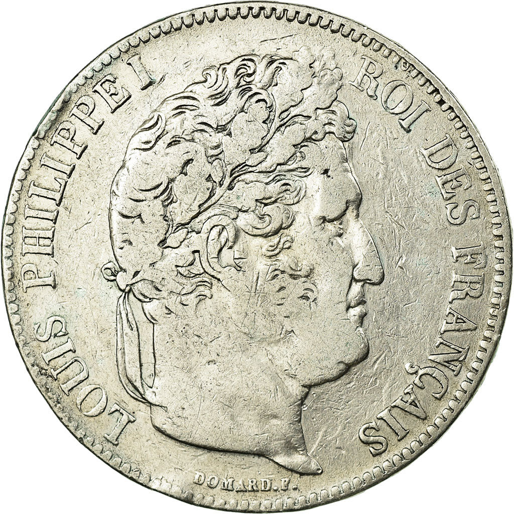 Coin, France, Louis-Philippe, 5 Francs, 1834, Bayonne, VF(30-35), Silver
