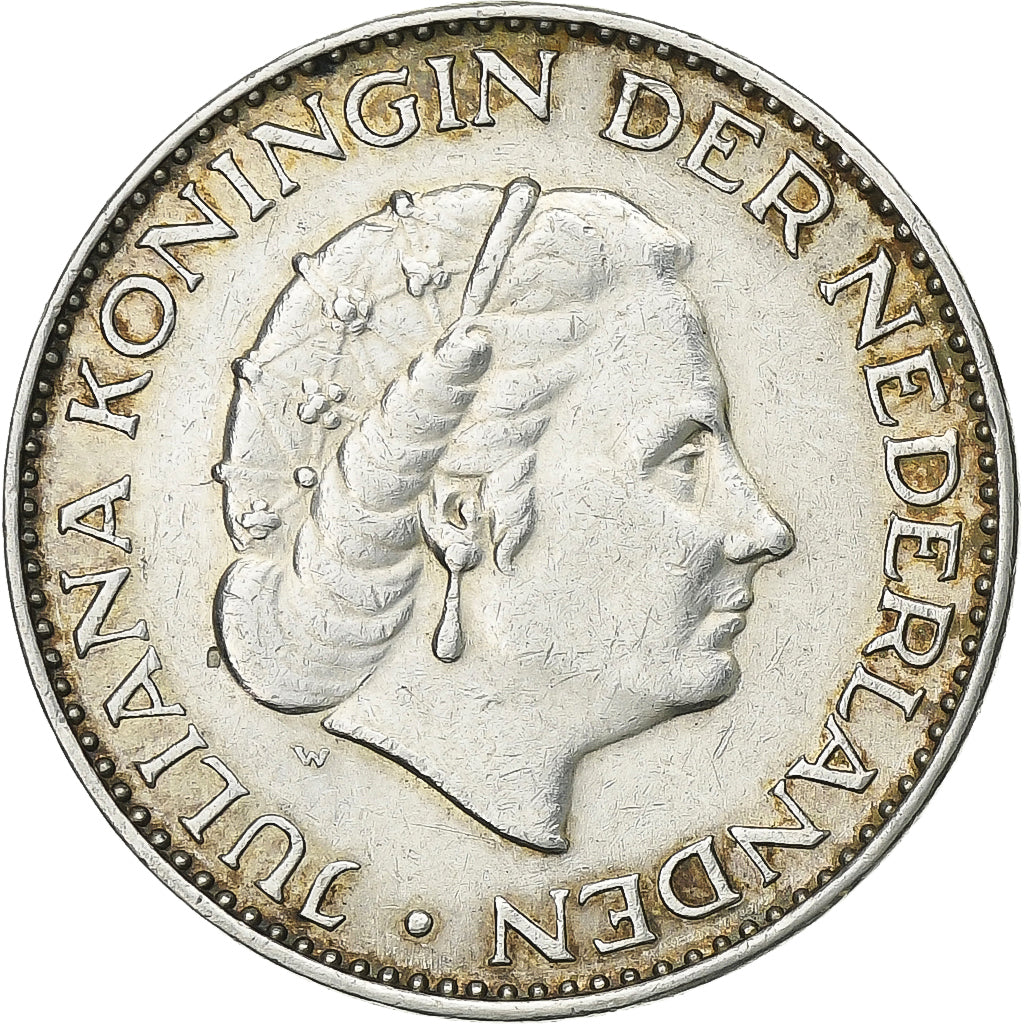 Pays-Bas, Juliana, Gulden, 1964, Argent, TTB, KM:184