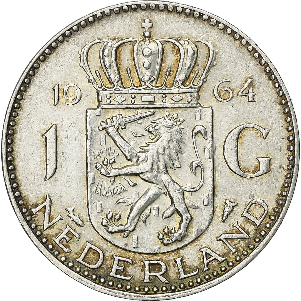 Pays-Bas, Juliana, Gulden, 1964, Argent, TTB, KM:184