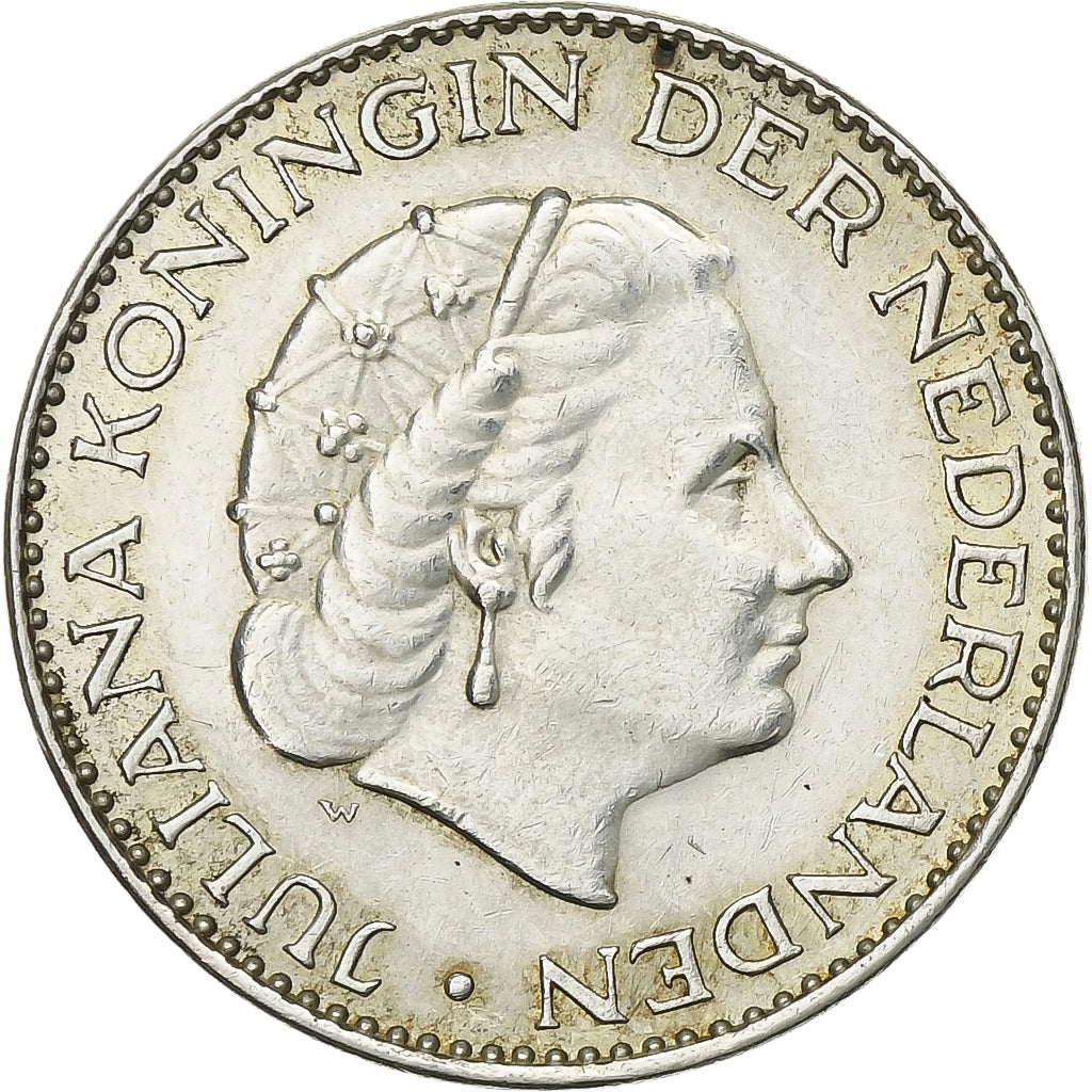 Pays-Bas, Juliana, Gulden, 1965, Argent, TTB+, KM:184
