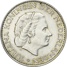 Netherlands, Juliana, Gulden, 1965, Silver, AU(50-53), KM:184