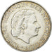 Nederland, Juliana, Gulden, 1966, Zilver, ZF, KM:184