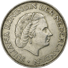 Netherlands, Juliana, 2-1/2 Gulden, 1961, Silver, EF(40-45), KM:185