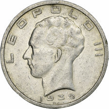 Belgium, Leopold III, 50 Francs, 50 Frank, 1939, Silver, EF(40-45), KM:121