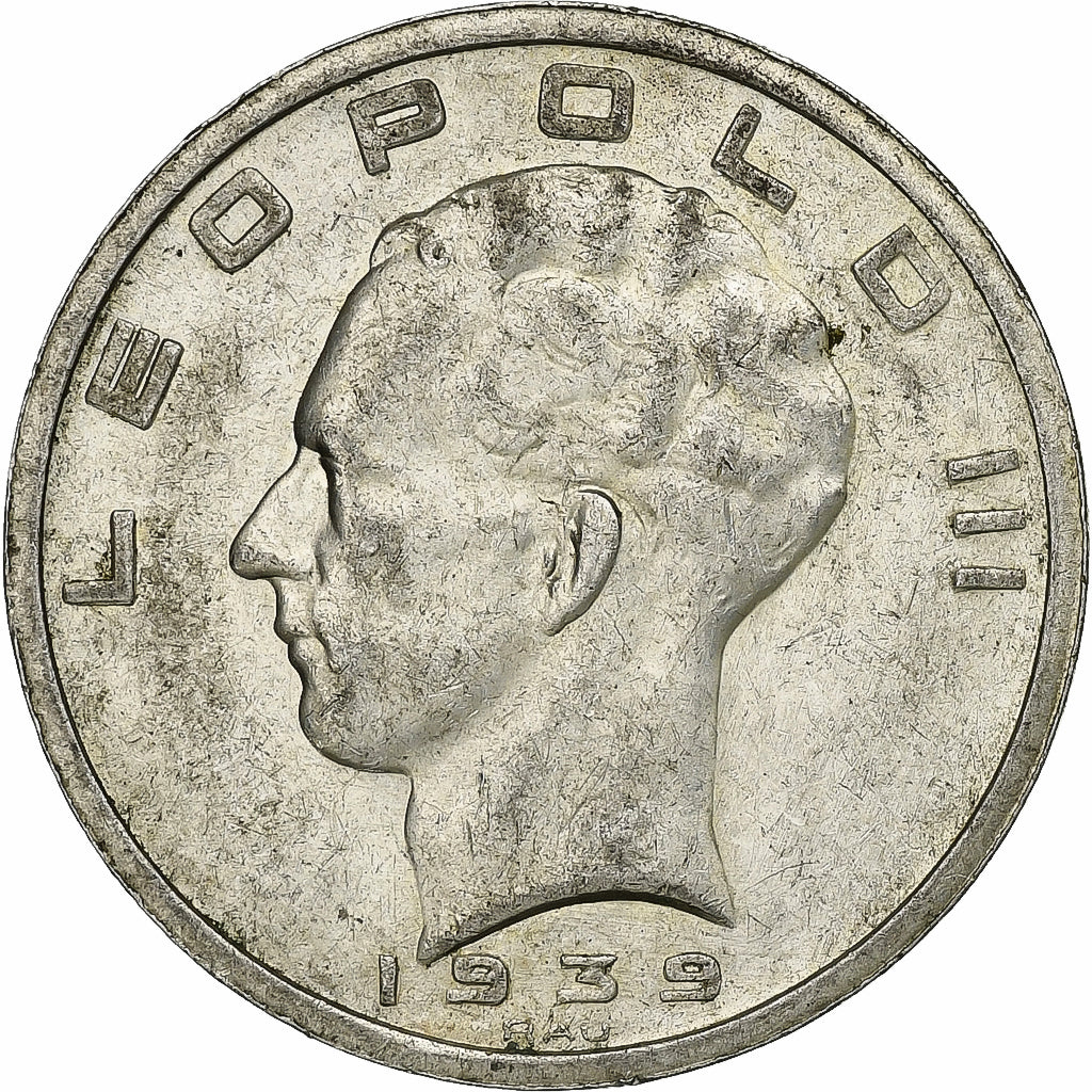 Belgique, Leopold III, 50 Francs, 50 Frank, 1939, Argent, TTB+, KM:122.1