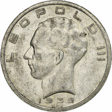 Belgique, Leopold III, 50 Francs, 50 Frank, 1939, Argent, TTB+, KM:122.1