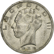 Belgien, Leopold III, 50 Francs, 50 Frank, 1939, Silber, SS+, KM:122.1