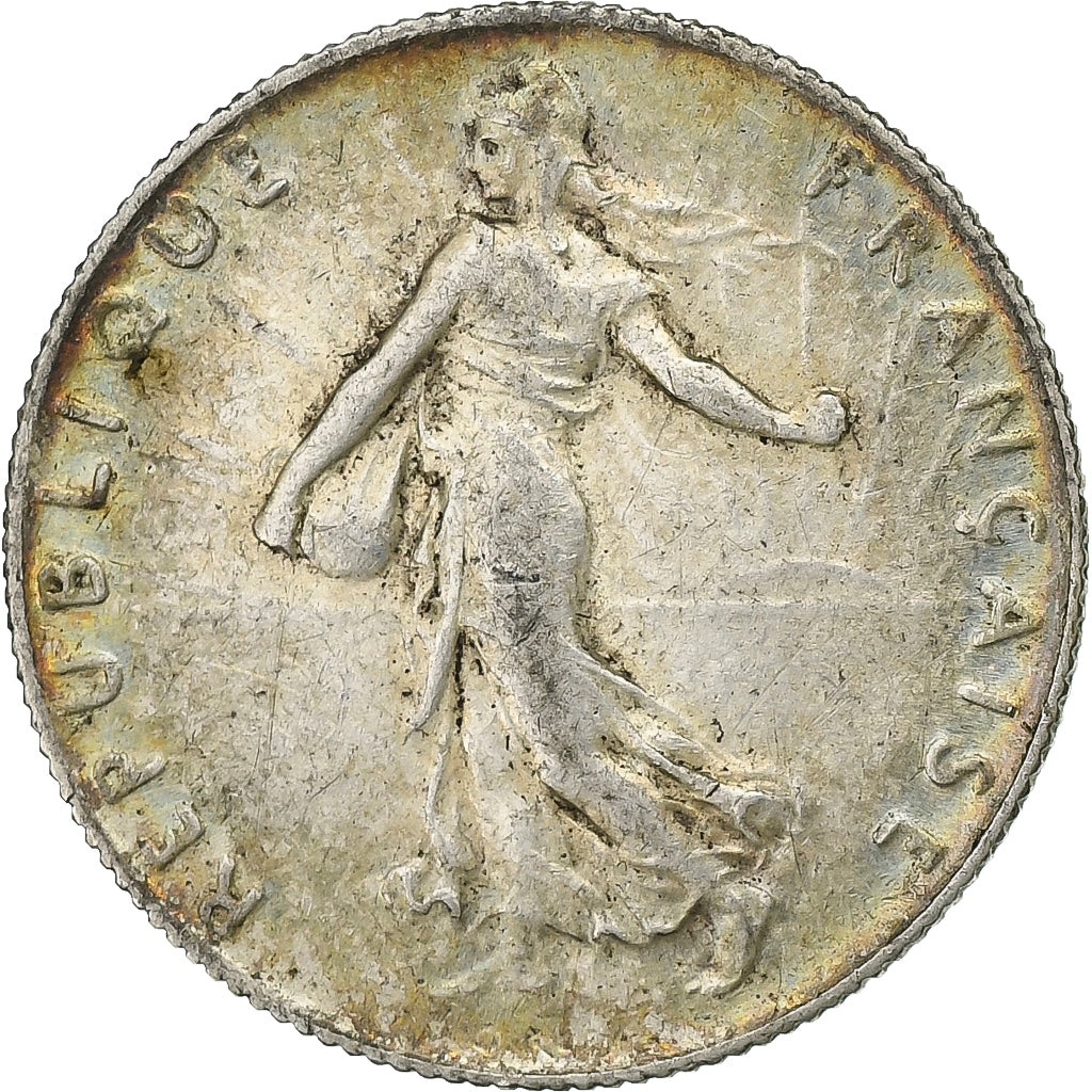 Frankreich, 50 Centimes, Semeuse, 1920, Paris, Silber, SS+, Gadoury:420, KM:854