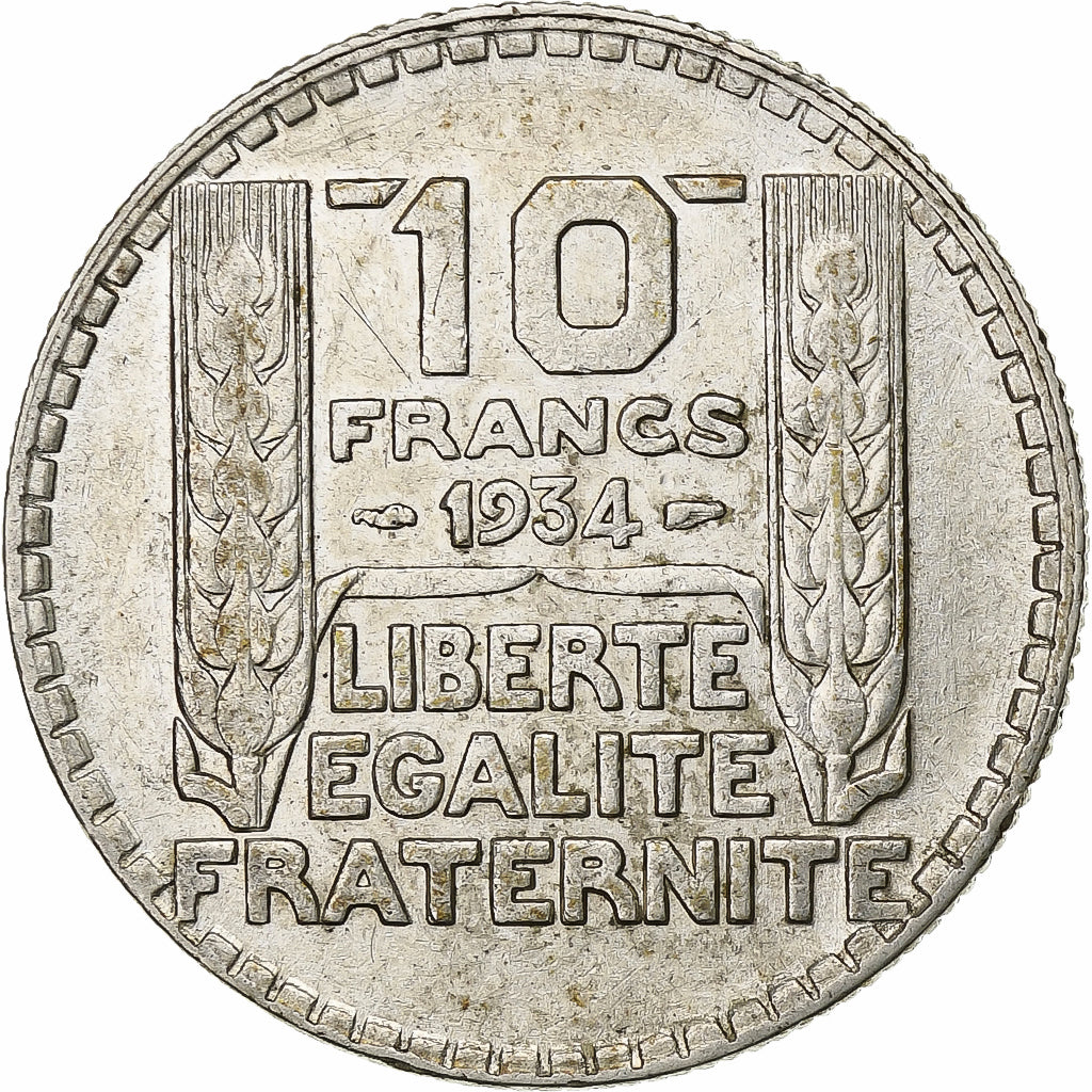 Frankreich, 10 Francs, Turin, 1934, Paris, Silber, SS+, Gadoury:801, KM:878
