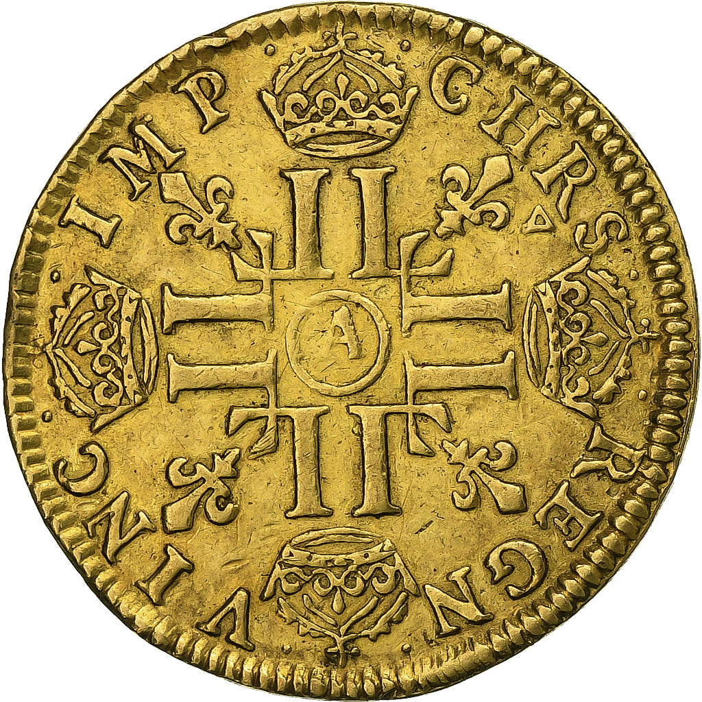 Francja, Louis XIV, Louis d'or à la mèche longue, 1649/48, Paris