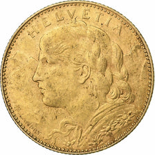 Switzerland, 10 Francs, 1912, Bern, Gold, AU(50-53), KM:36